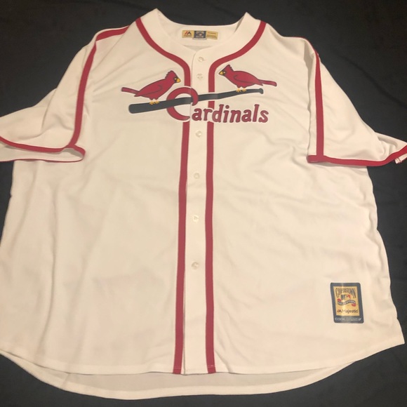 Louis Cardinals Jersey NWOT Majestic Cool Base Cooperstown